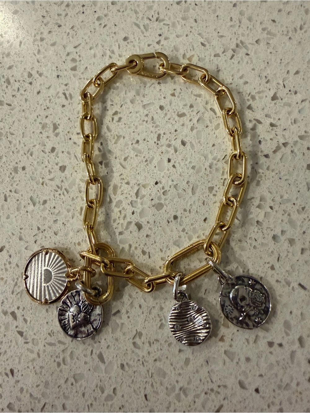 Pandora ME Small-Link Chain Bracelet with 4-charms (all authentic)